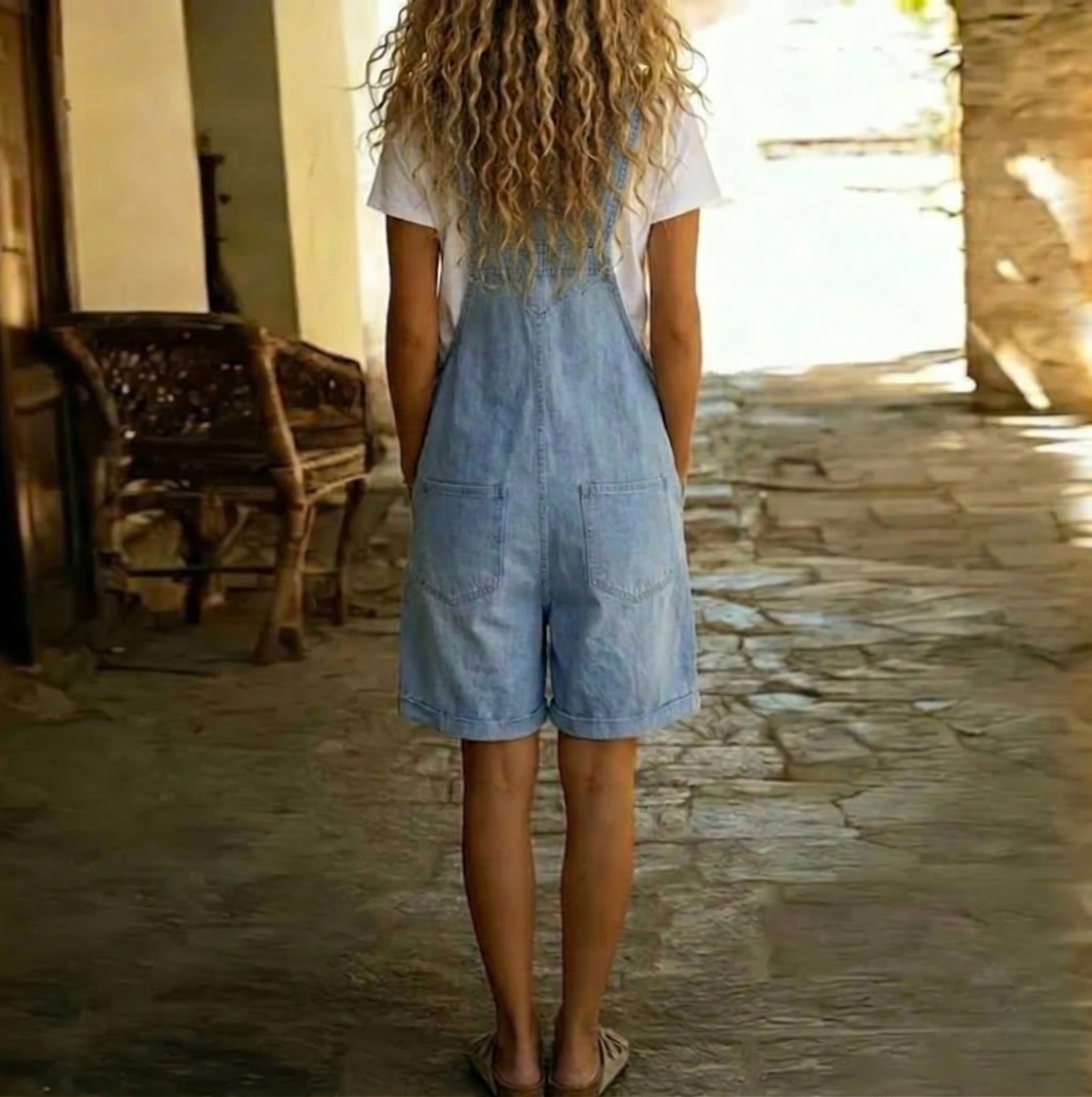 CLARA™ | Denim Shortalls