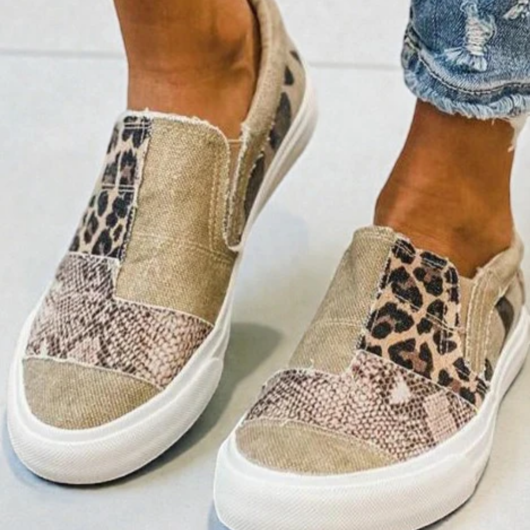 QUINNY™ | Patchwork Slip-Ons