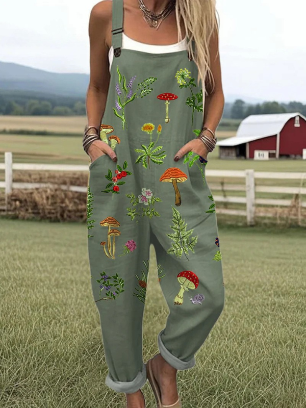 DENISE™ | Botanical Embroidered Jumpsuit