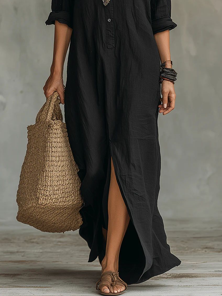 IRENE™ | Linen Maxi Dress