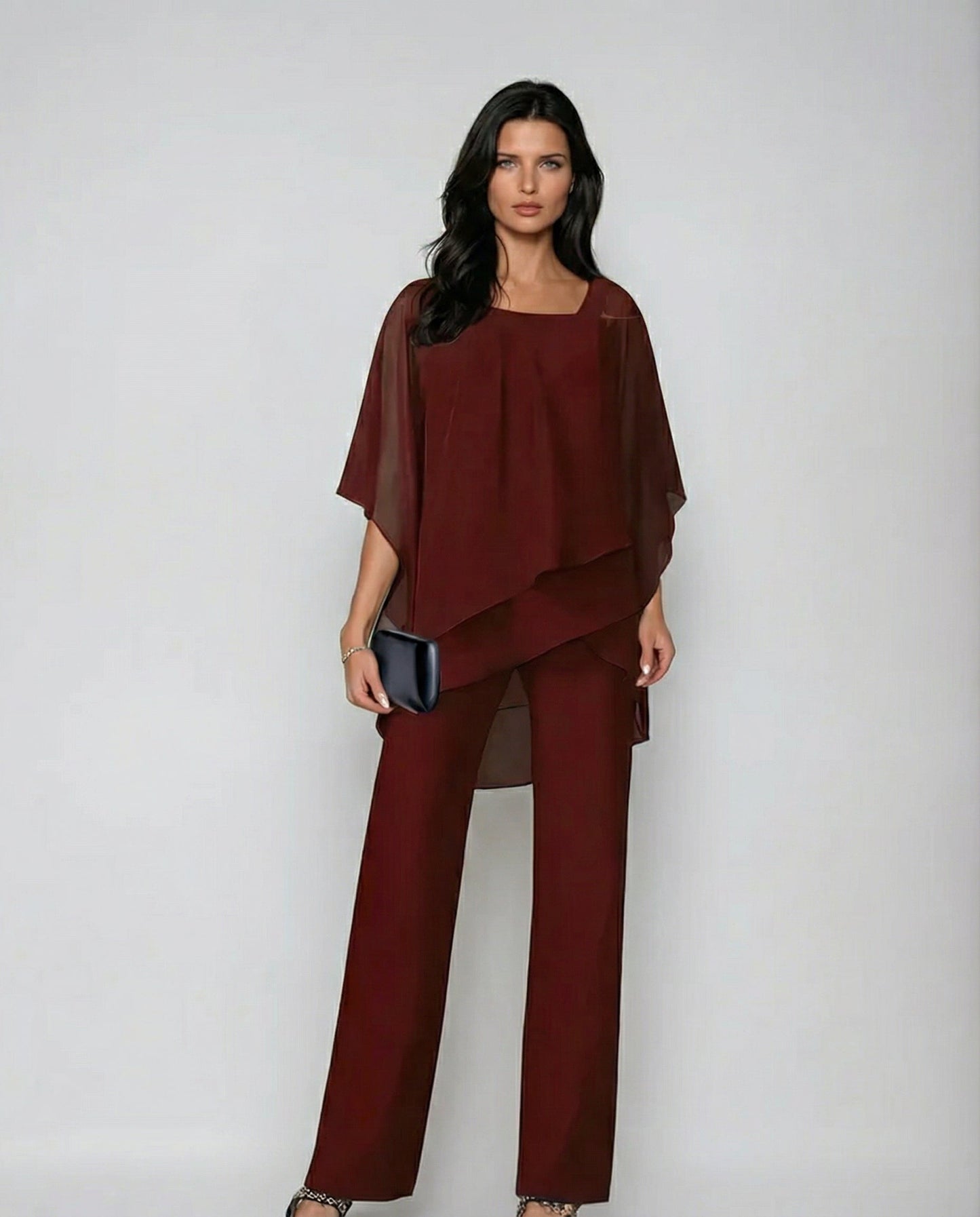 ELINOR™ | Layered Chiffon Set