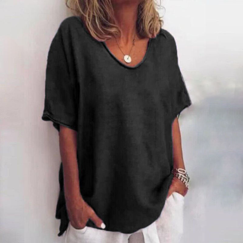 ELLOWAY™ | Round-Neck Relaxed Top