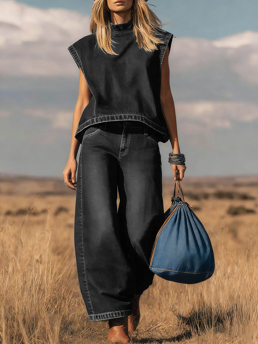 NOEMIE™ | Denim Two-Piece Set