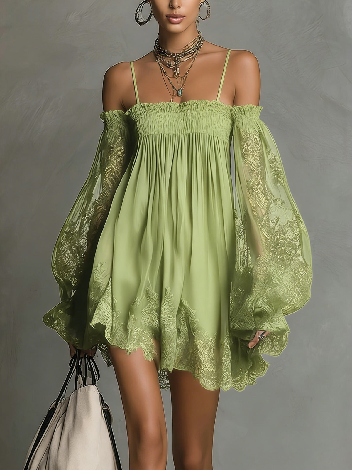 GERALDINE™ | Chiffon Mini Dress