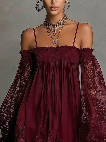 GERALDINE™ | Chiffon Mini Dress
