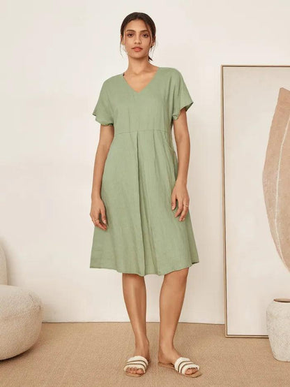 TRACEY™ | Linen Midi