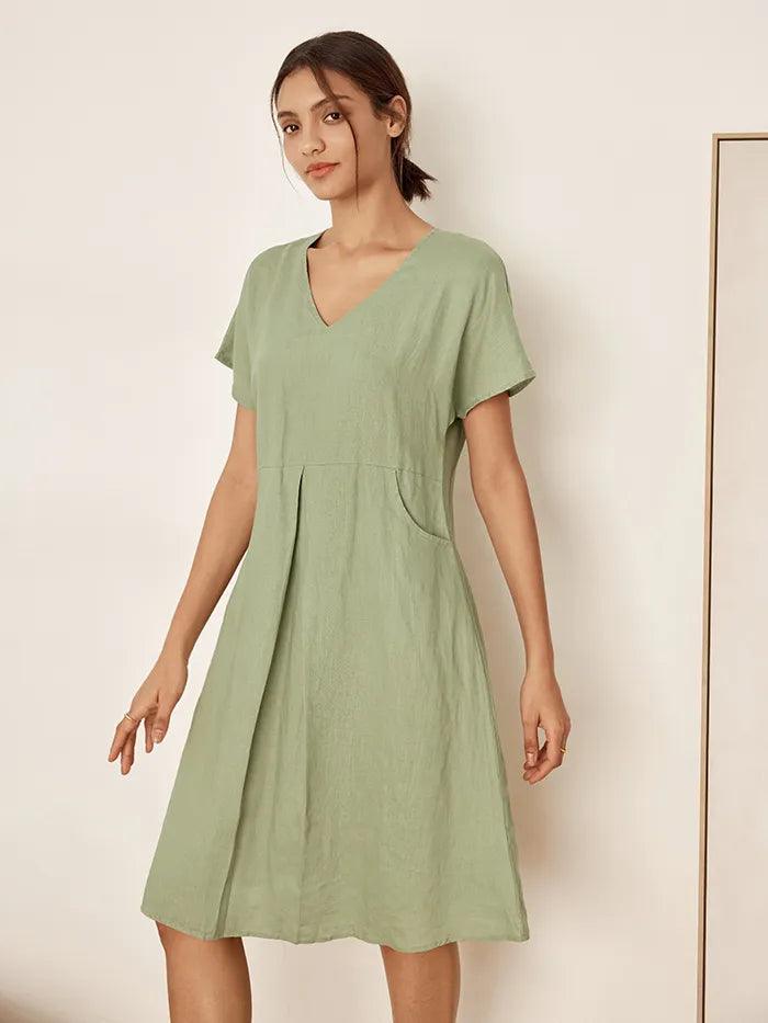 TRACEY™ | Linen Midi