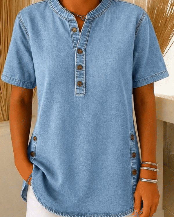 FIONA™ | Denim Blouse