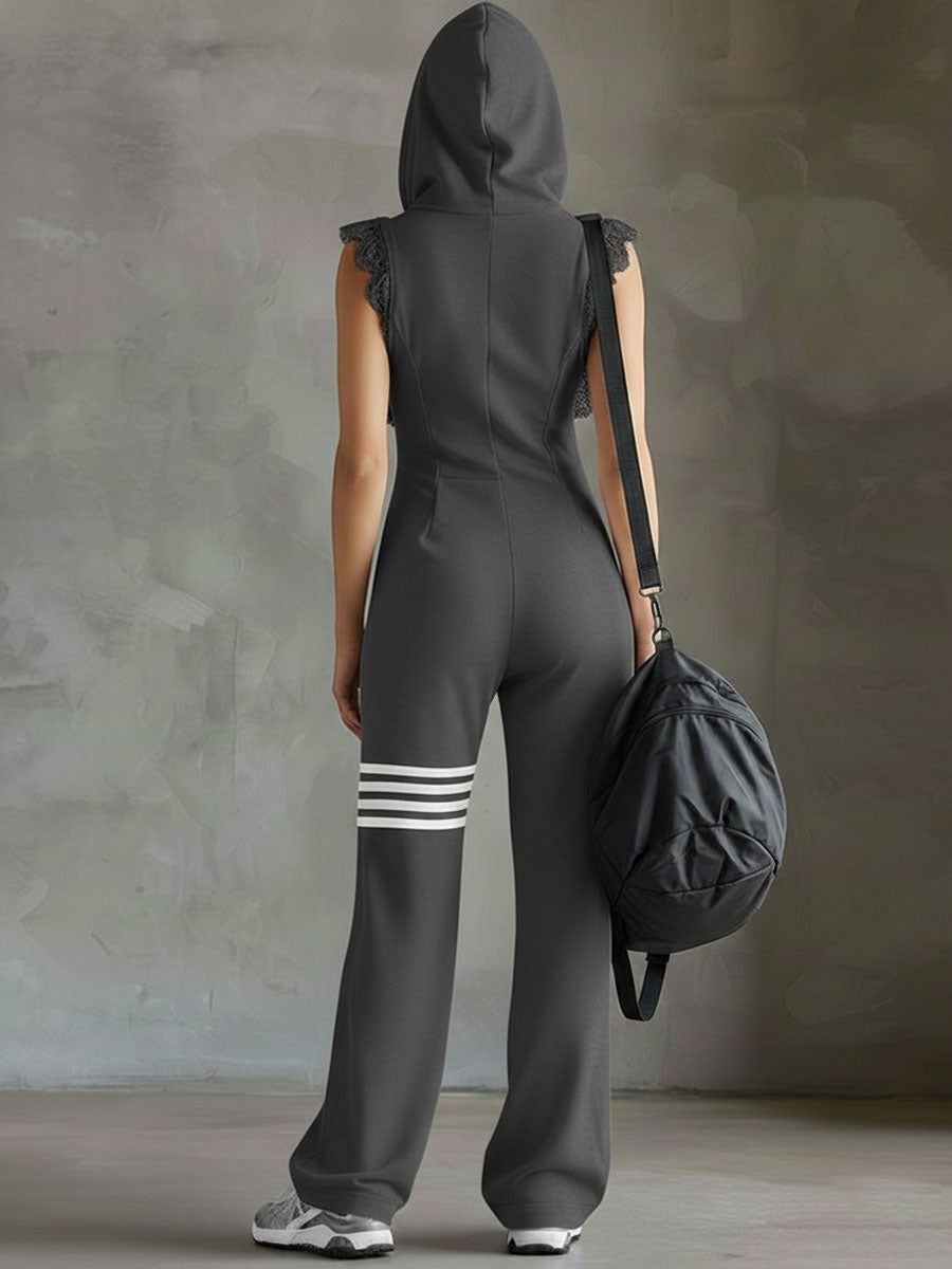 KALLISTA™ | Hooded Zip-Up Jumpsuit