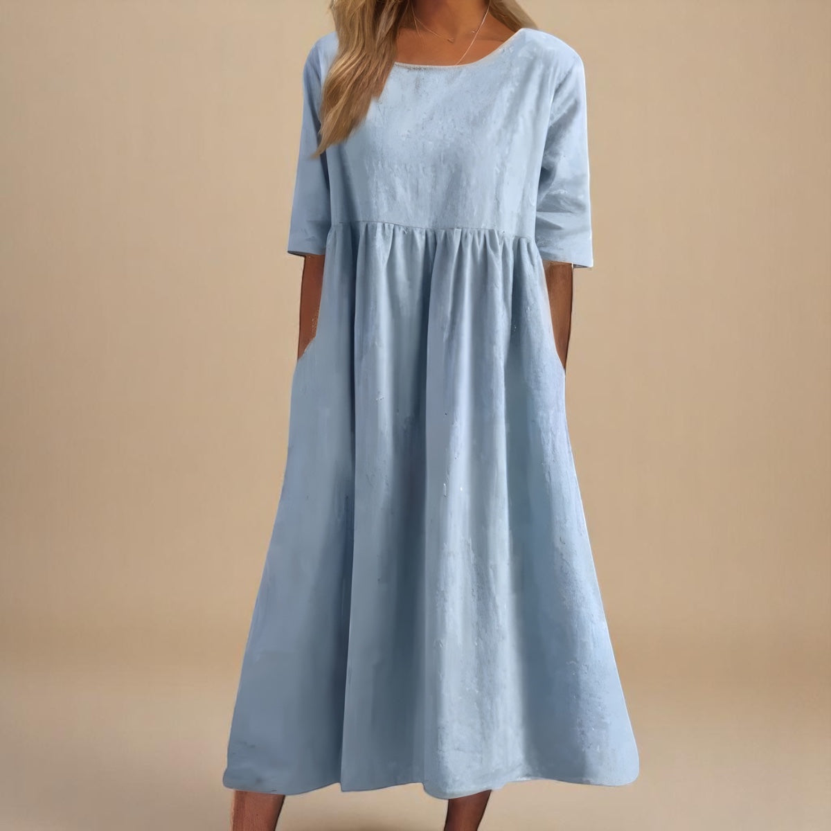 HARRIET™ | Cotton-Linen Pocket Dress