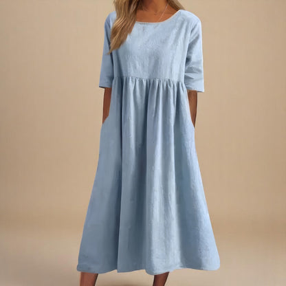 HARRIET™ | Cotton-Linen Pocket Dress