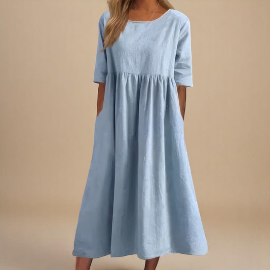 HARRIET™ | Cotton-Linen Pocket Dress