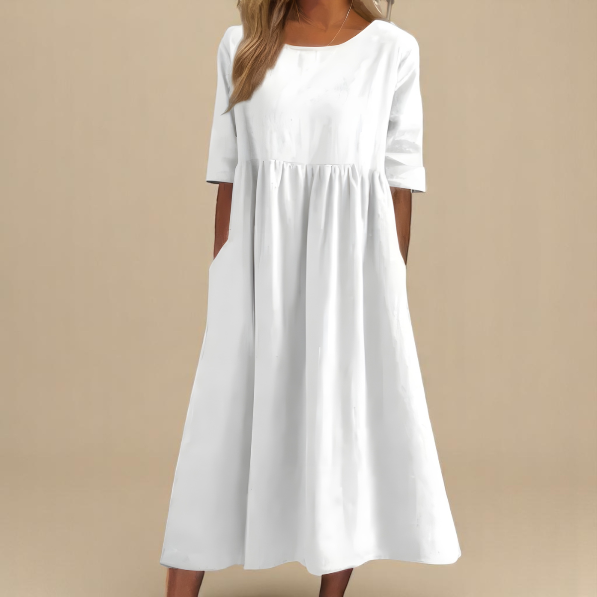 HARRIET™ | Cotton-Linen Pocket Dress