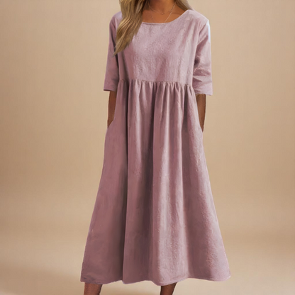 HARRIET™ | Cotton-Linen Pocket Dress