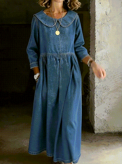MIRREN™ | Peter Pan Collar Denim