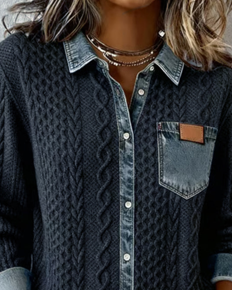 BELLA™ | Cable Knit Shirt