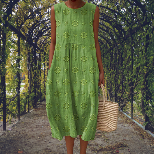 ELAINE™ | Embroidered Midi Dress
