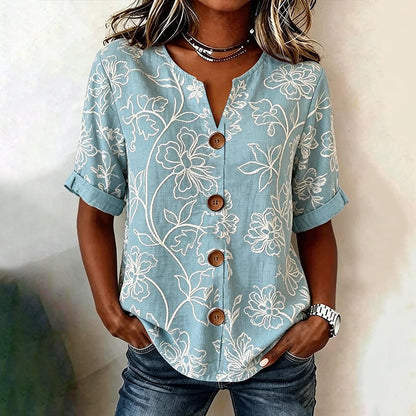 ELISE™ | Vintage Floral Blouse