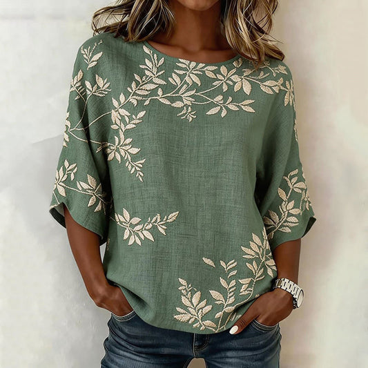 MELODY™ | Leaf Print Top