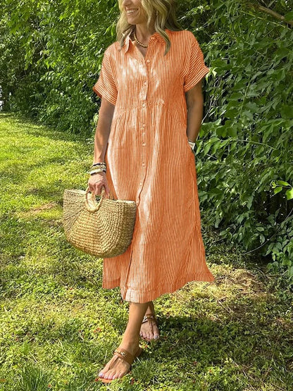 EDITH™ | Maxi Shirt Dress