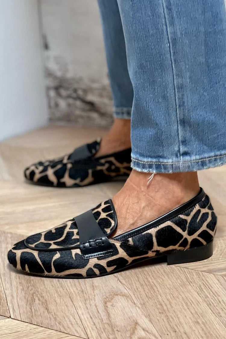 QUEENIE™ | Print Loafers