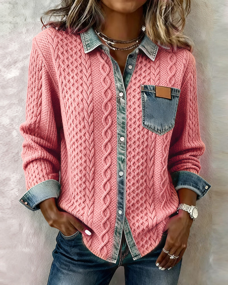 BELLA™ | Cable Knit Shirt