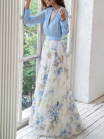 CELESTINE™ | Floral Panel Maxi Dress