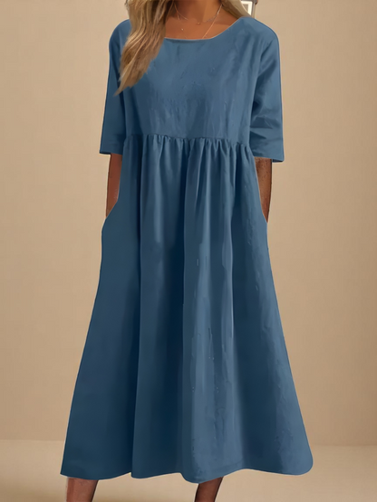 HARRIET™ | Cotton-Linen Pocket Dress