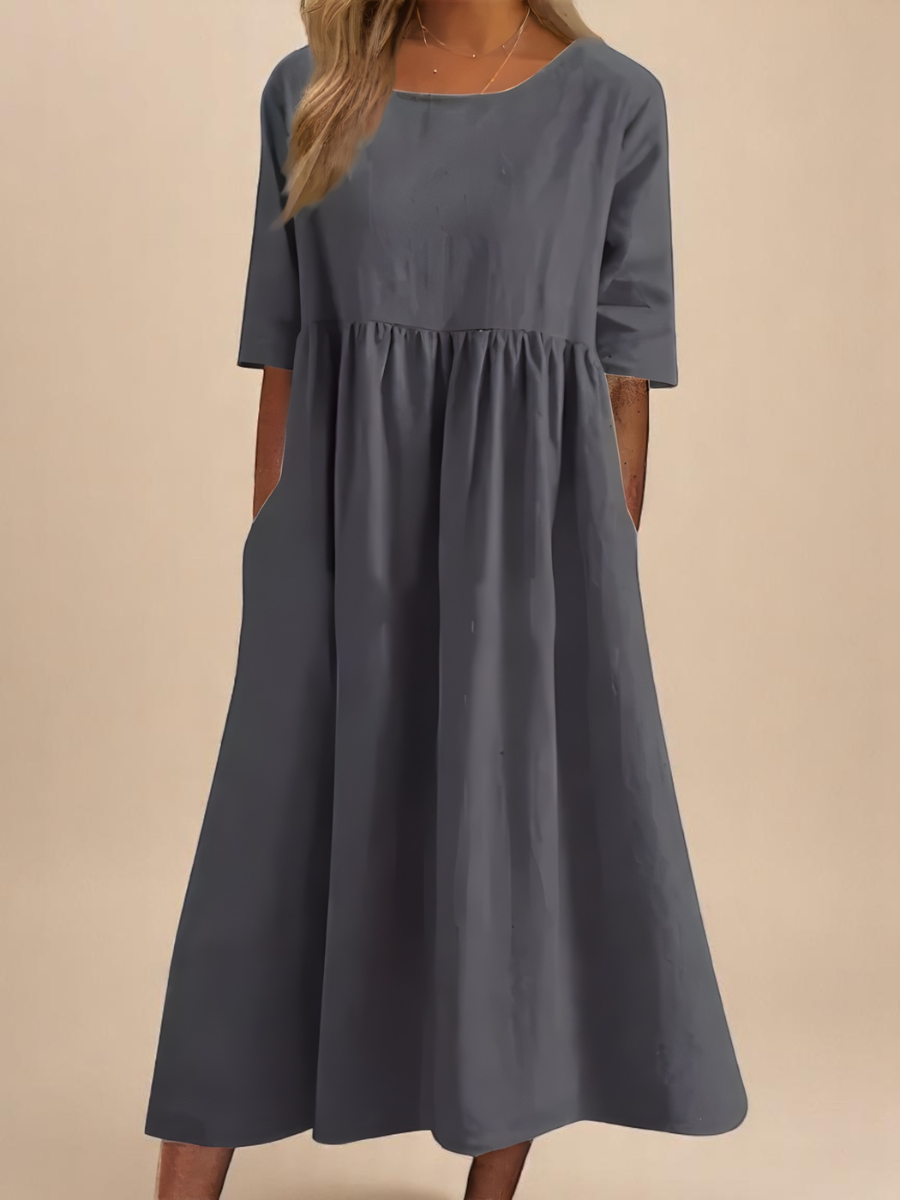 HARRIET™ | Cotton-Linen Pocket Dress