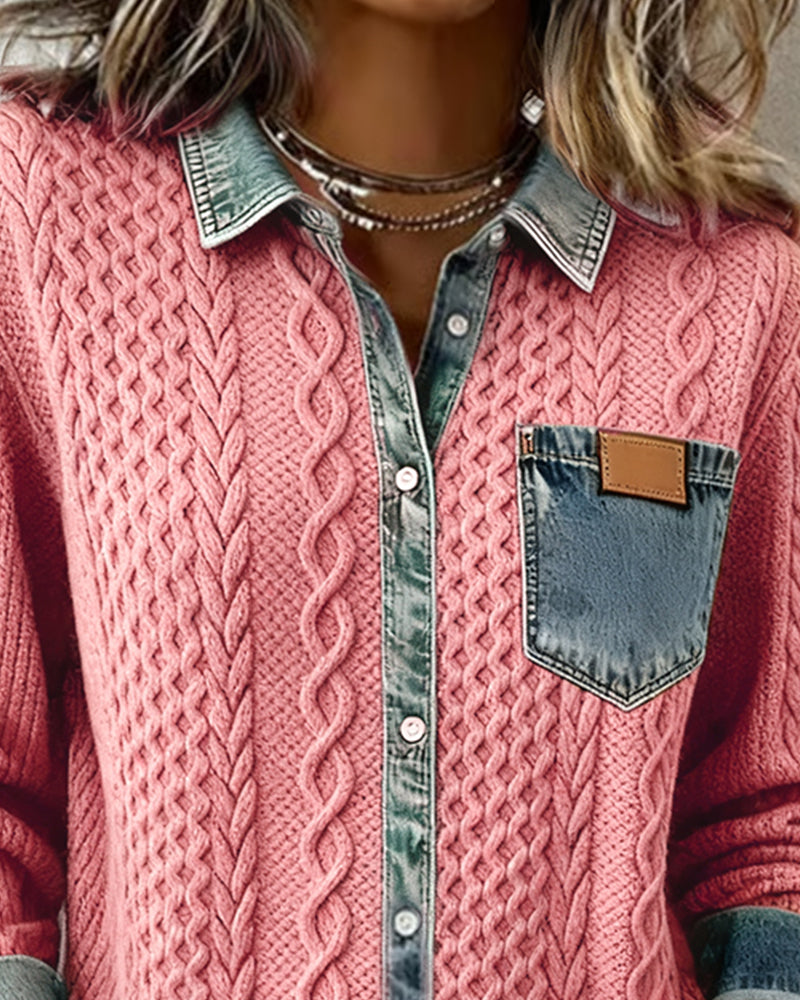 BELLA™ | Cable Knit Shirt