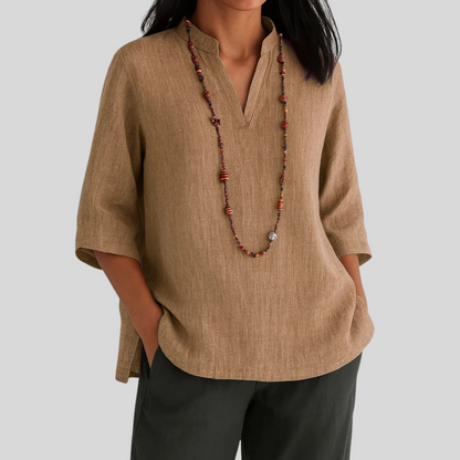 ELIANA™ | Fluid Linen Blouse