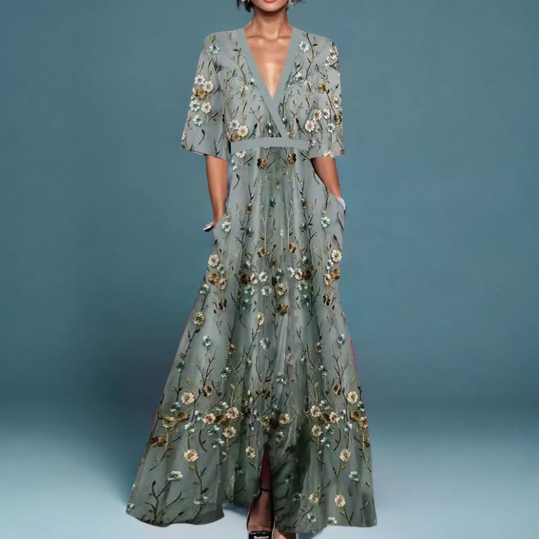 ALINA™ | Floral Maxi Dress