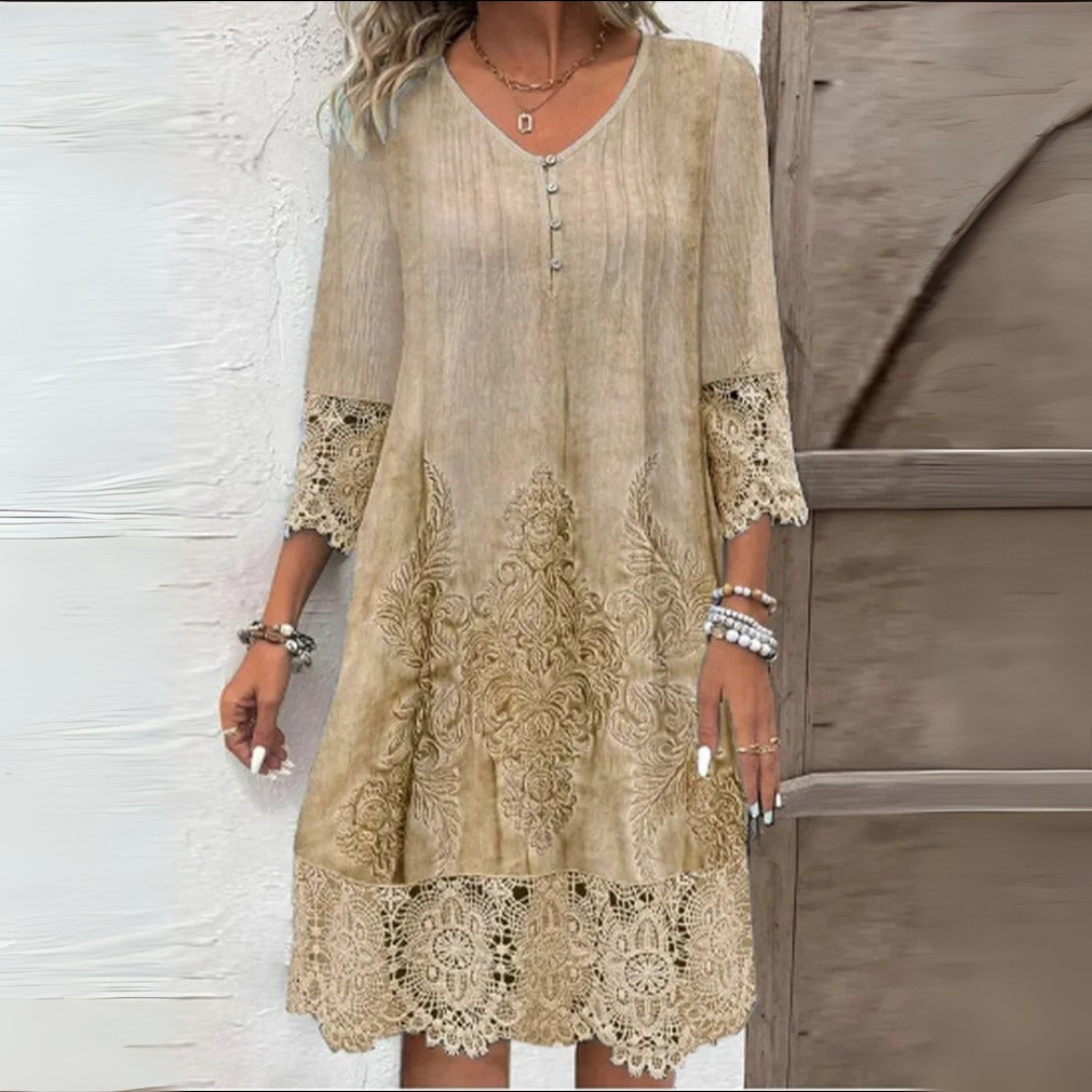 GLORIA™ | V-Neck Dress