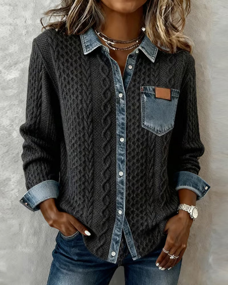 BELLA™ | Cable Knit Shirt