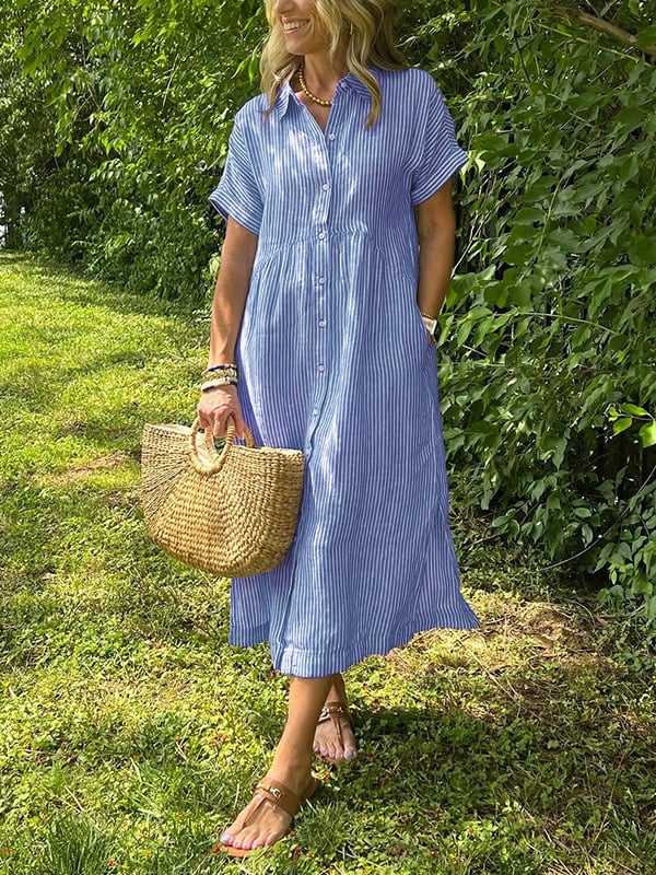 EDITH™ | Maxi Shirt Dress