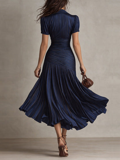 ADRIANA™ | Pleated Midi Dress