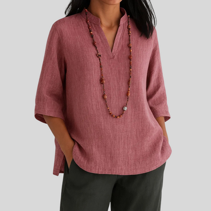 ELIANA™ | Fluid Linen Blouse