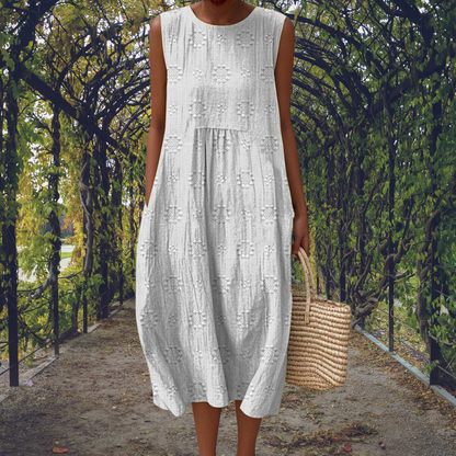ELAINE™ | Embroidered Midi Dress