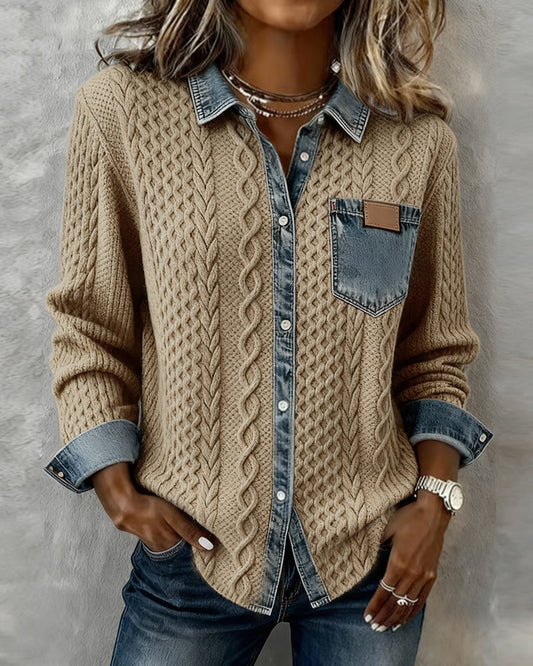 BELLA™ | Cable Knit Shirt