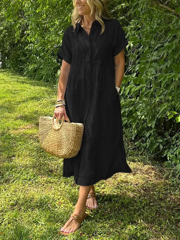 EDITH™ | Maxi Shirt Dress