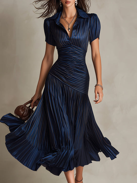 ADRIANA™ | Pleated Midi Dress