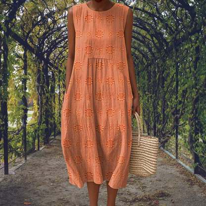 ELAINE™ | Embroidered Midi Dress
