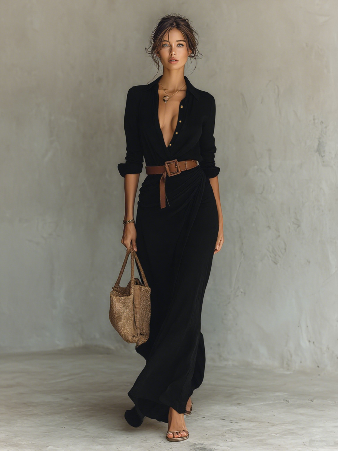 PEMBERTON™ | Belted Maxi Dress