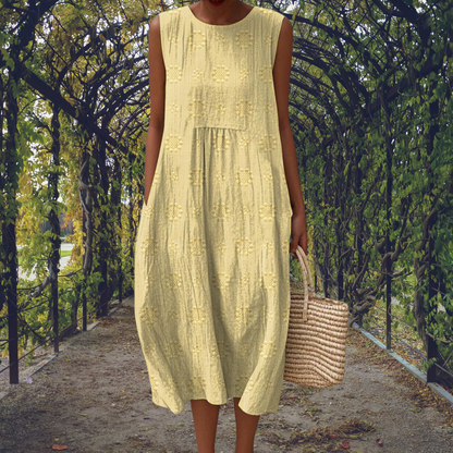 ELAINE™ | Embroidered Midi Dress