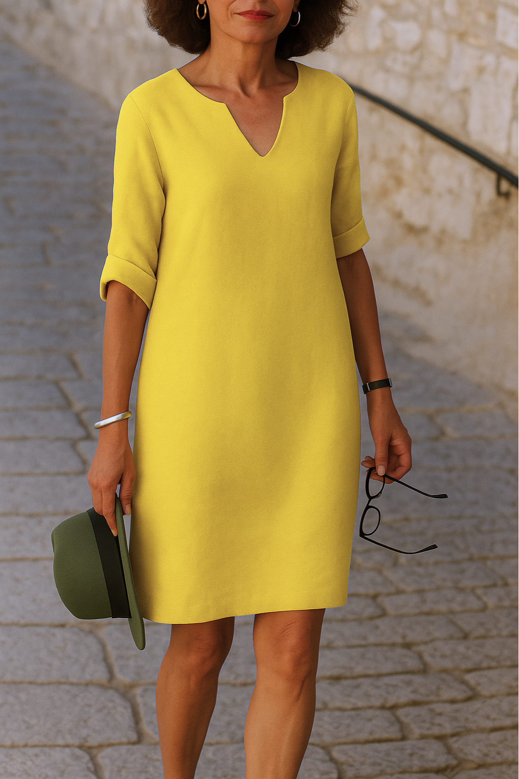 PAMELA™ | V-Neck Midi Dress