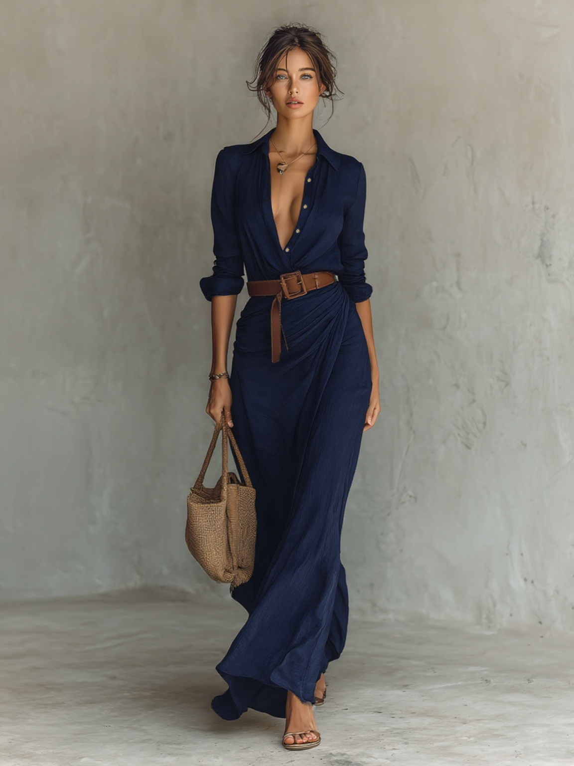 PEMBERTON™ | Belted Maxi Dress