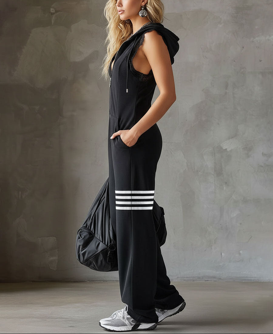 KALLISTA™ | Hooded Zip-Up Jumpsuit