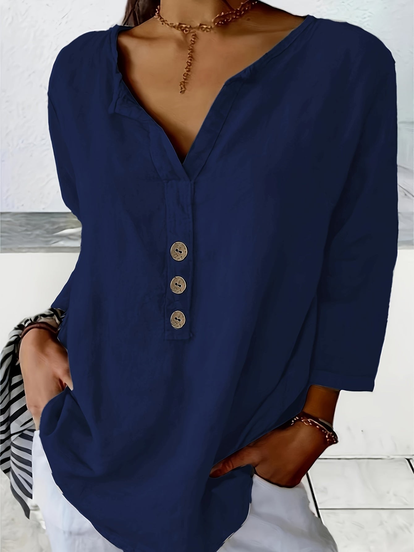 EMILY™ | Henley Blouse