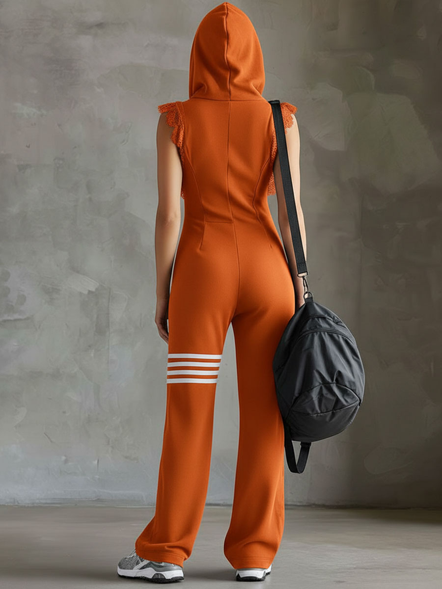 KALLISTA™ | Hooded Zip-Up Jumpsuit