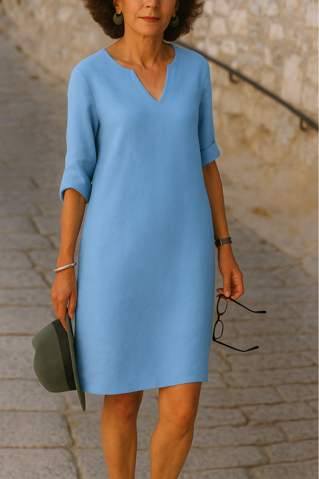 PAMELA™ | V-Neck Midi Dress